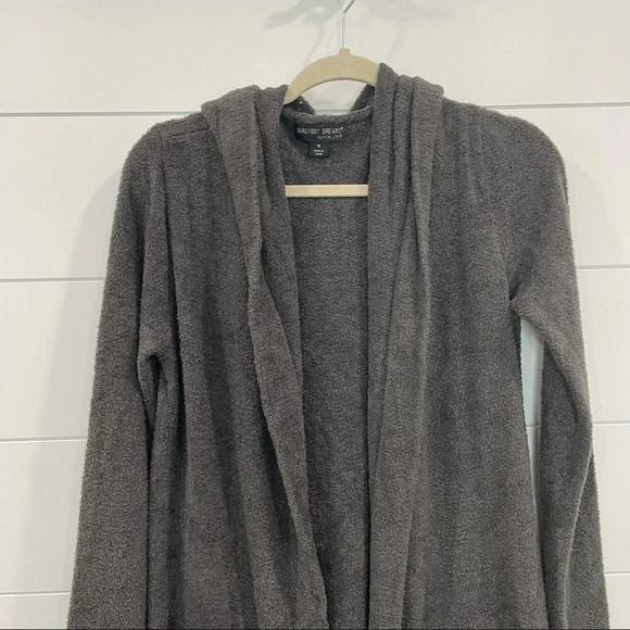 Barefoot Dreams CozyChic Lite Hooded Cardigan Medium - Picture 3 of 11